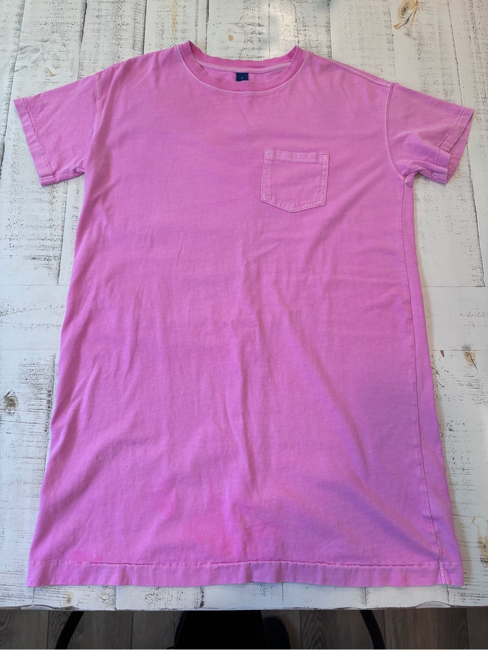 Pink Pocket Tee Dress